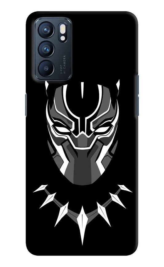 Black Panther Oppo Reno6 5G Hard Case Back Cover by Casekaro