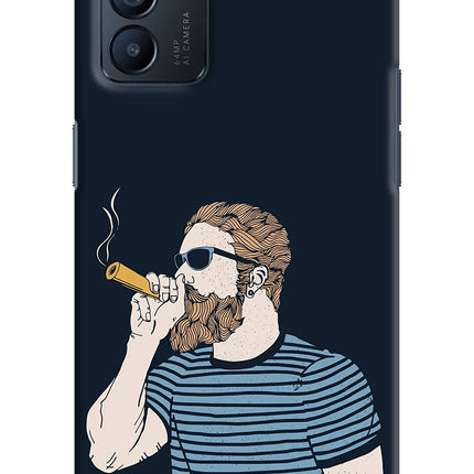 Smoking Oppo Reno6 5G Hard Case Back Cover by Casekaro