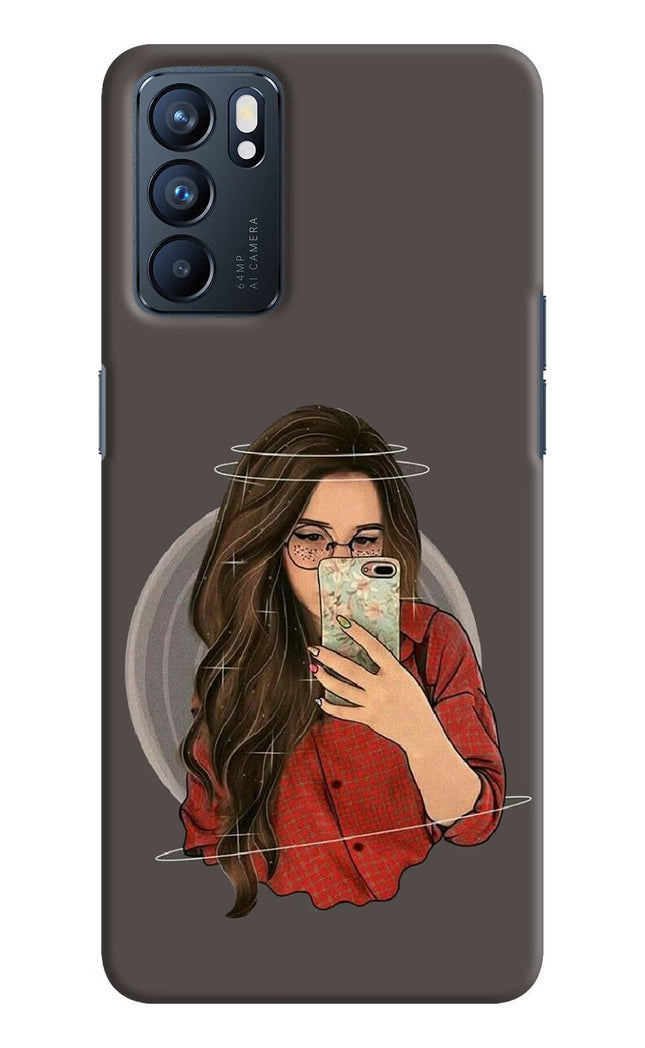 Selfie Queen Oppo Reno6 5G Hard Case Back Cover by Casekaro