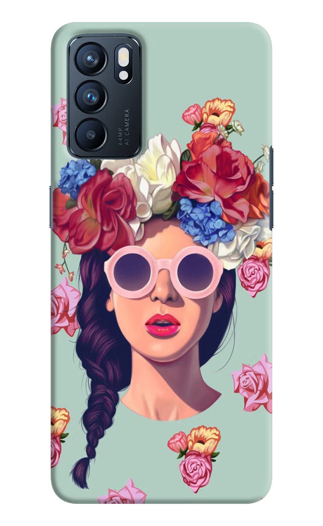 Pretty Girl Oppo Reno6 5G Hard Case Back Cover by Casekaro