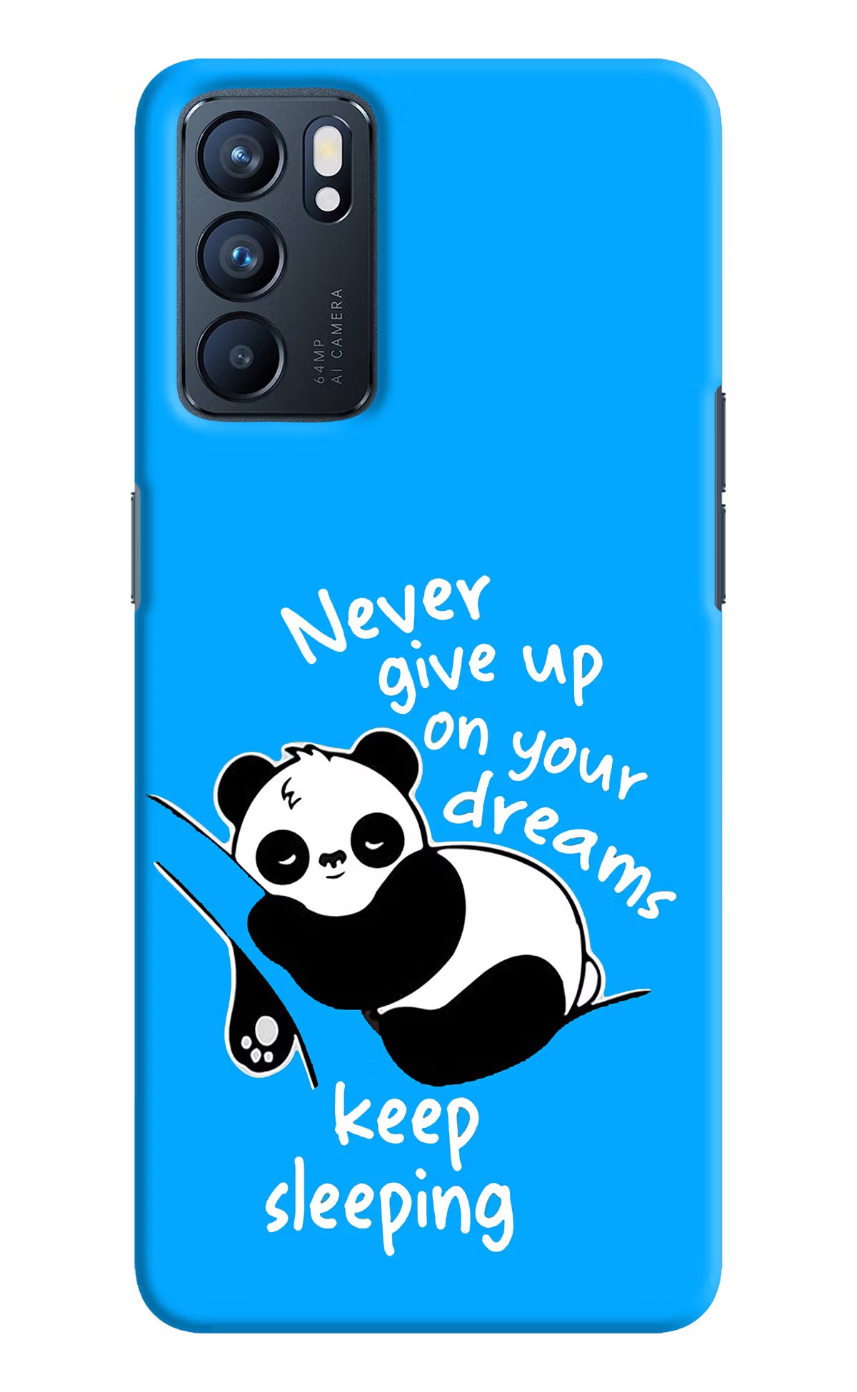 Keep Sleeping Oppo Reno6 5G Hard Case Back Cover by Casekaro