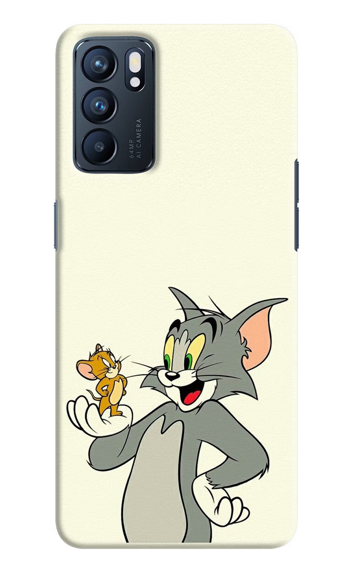 Tom & Jerry Oppo Reno6 5G Hard Case Back Cover by Casekaro