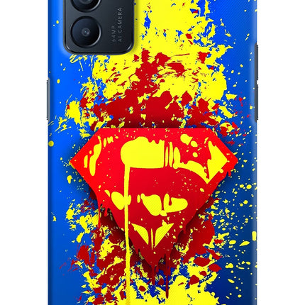 Superman logo Oppo Reno6 5G Hard Case Back Cover by Casekaro