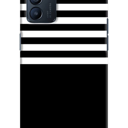 Black and White Print Oppo Reno6 5G Hard Case Back Cover by Casekaro