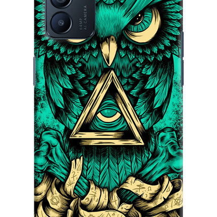 Green Owl Oppo Reno6 5G Hard Case Back Cover by Casekaro
