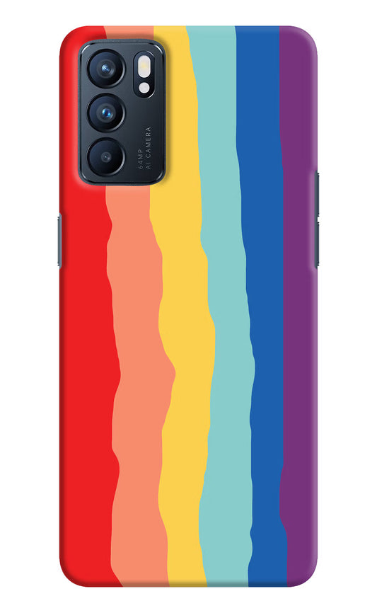 Rainbow Oppo Reno6 5G Hard Case Back Cover by Casekaro