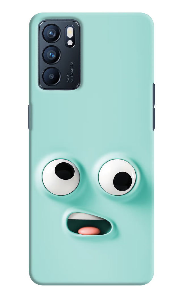 Funny Cartoon Oppo Reno6 5G Hard Case Back Cover by Casekaro