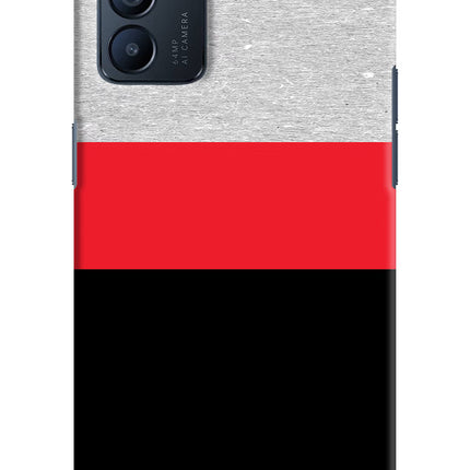 Tri Color Pattern Oppo Reno6 5G Hard Case Back Cover by Casekaro