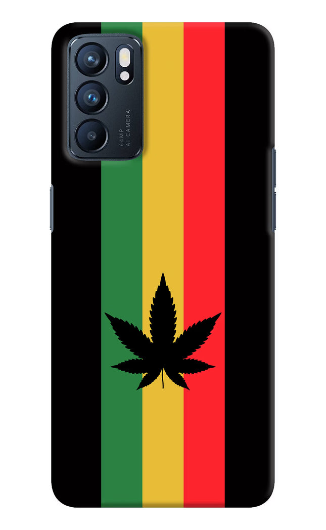 Weed Flag Oppo Reno6 5G Hard Case Back Cover by Casekaro