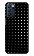 White Dots Oppo Reno6 5G Hard Case Back Cover by Casekaro