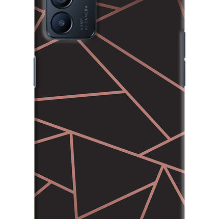 Geometric Pattern Oppo Reno6 5G Hard Case Back Cover by Casekaro