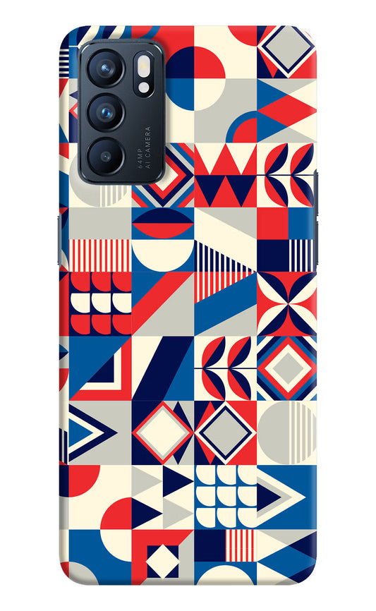 Colorful Pattern Oppo Reno6 5G Hard Case Back Cover by Casekaro