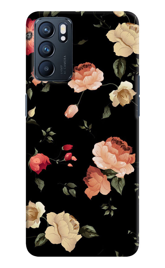 Flowers Oppo Reno6 5G Hard Case Back Cover by Casekaro
