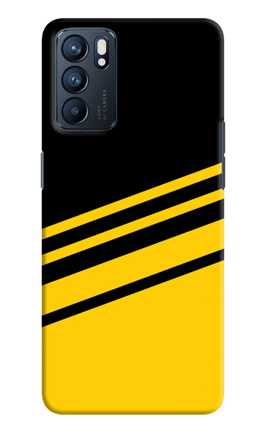 Yellow Shades Oppo Reno6 5G Hard Case Back Cover by Casekaro