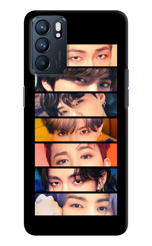BTS Eyes Oppo Reno6 5G Hard Case Back Cover by Casekaro
