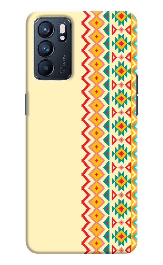 Ethnic Seamless Oppo Reno6 5G Hard Case Back Cover by Casekaro