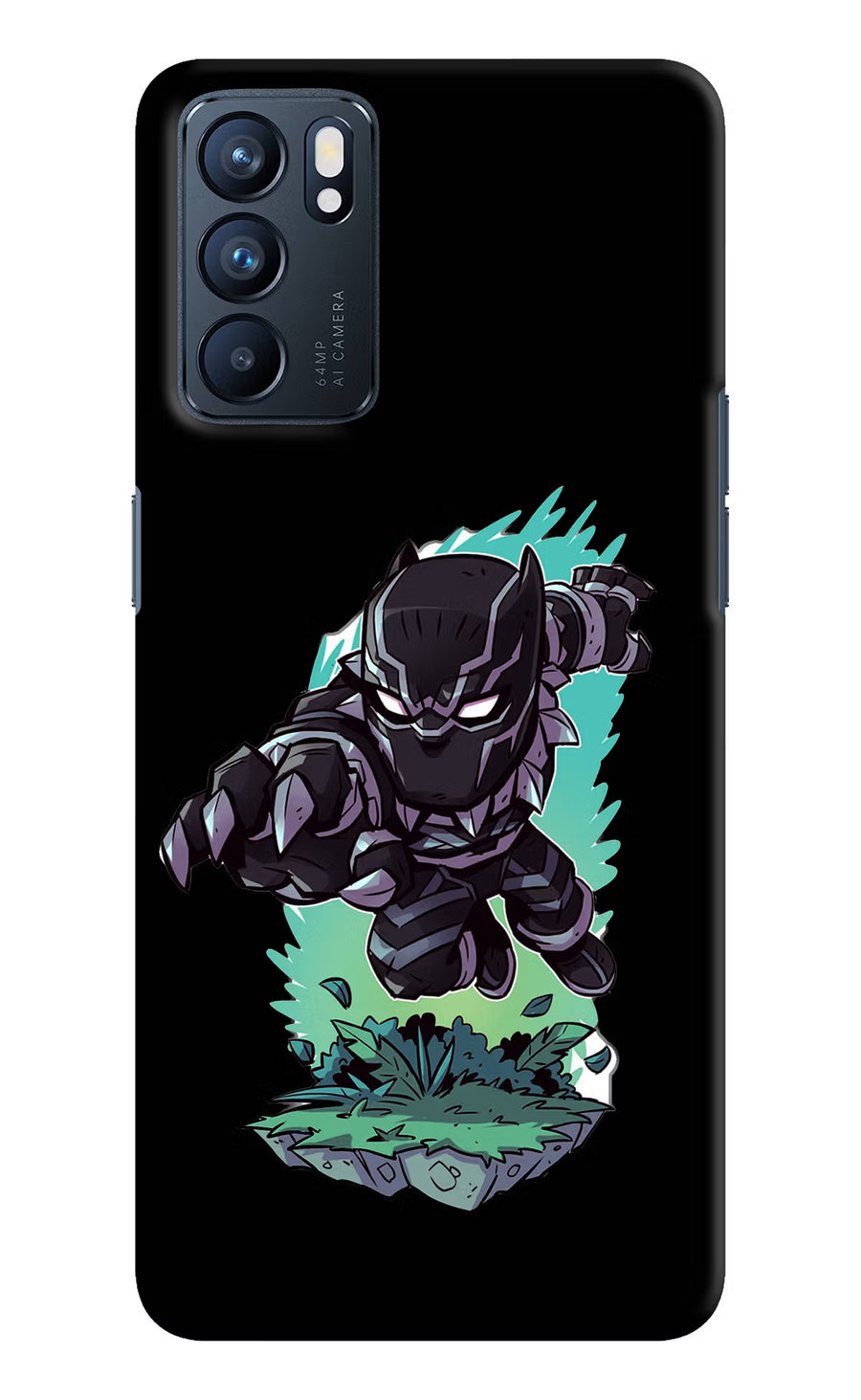 Black Panther Oppo Reno6 5G Back Cover, Hard case