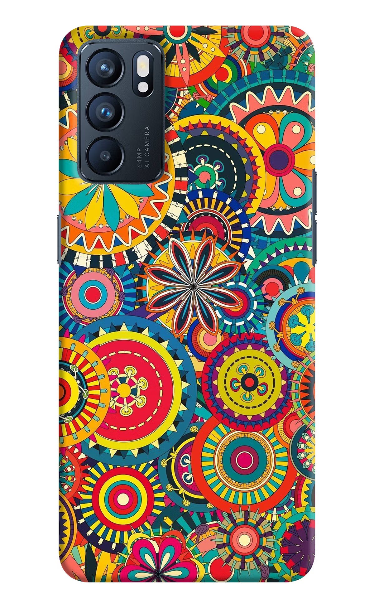 Gol Gol Art Oppo Reno6 5G Hard Case Back Cover by Casekaro