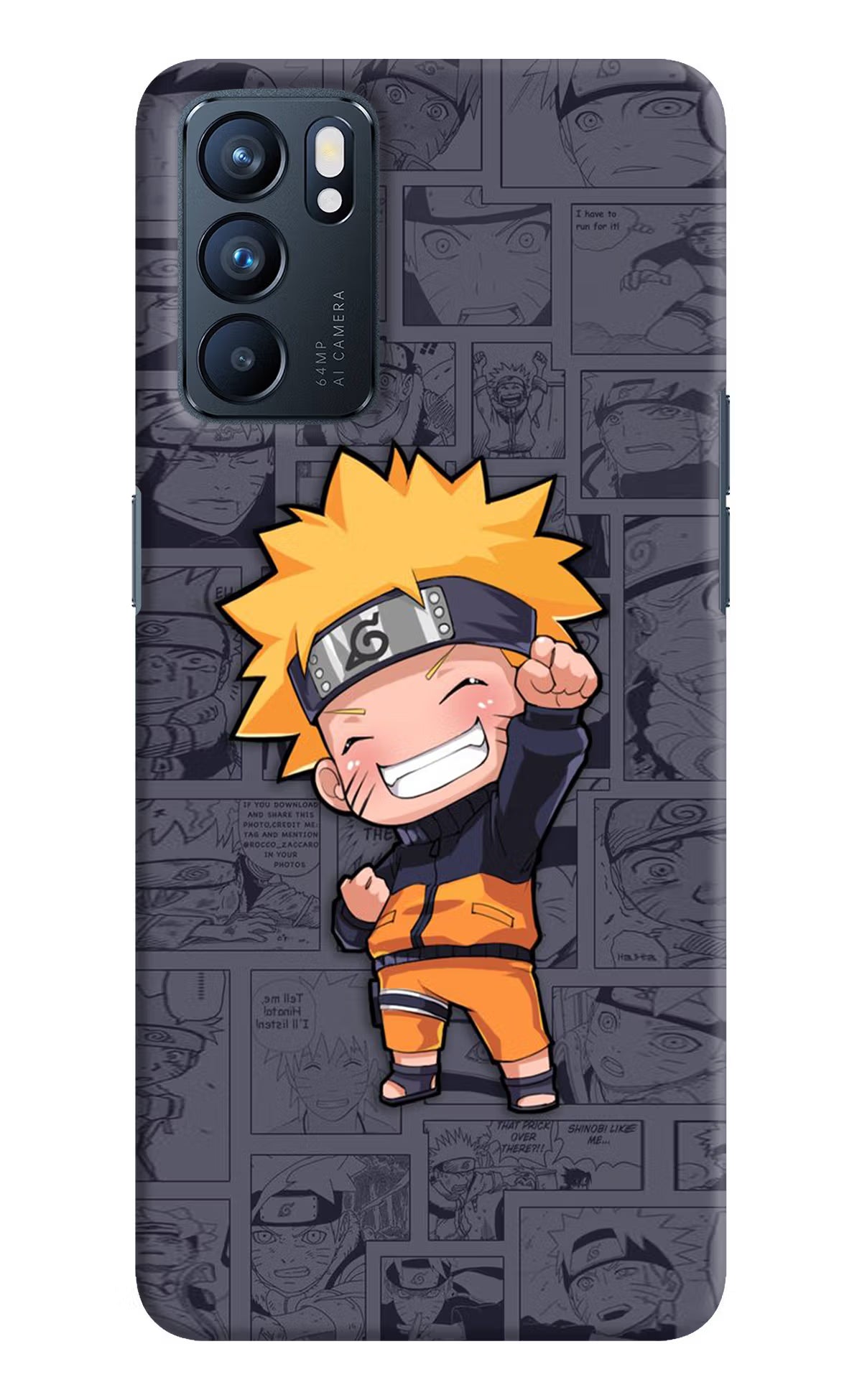 Chota Naruto Oppo Reno6 5G Hard Case Back Cover by Casekaro