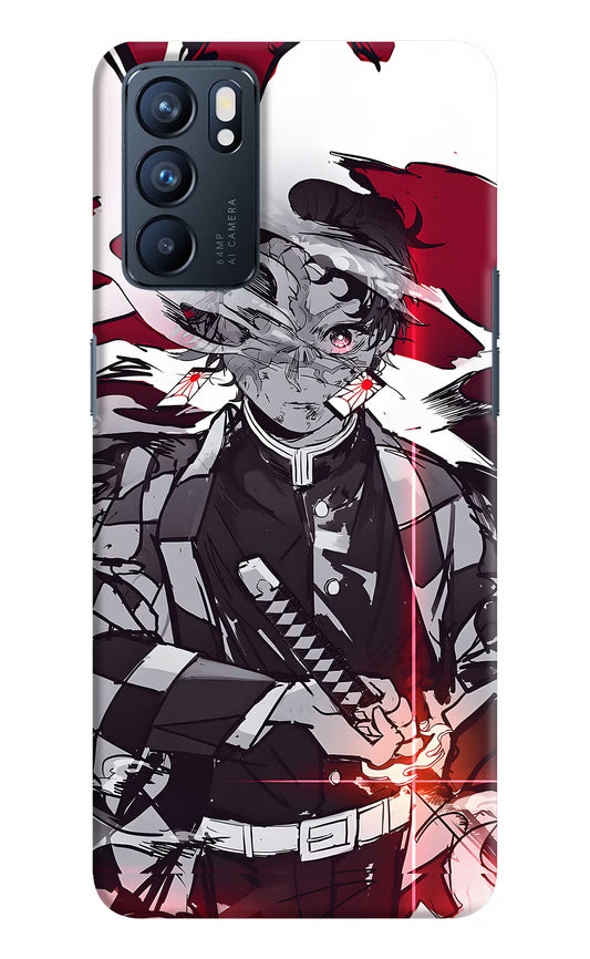 Demon Slayer Oppo Reno6 5G Hard Case Back Cover by Casekaro
