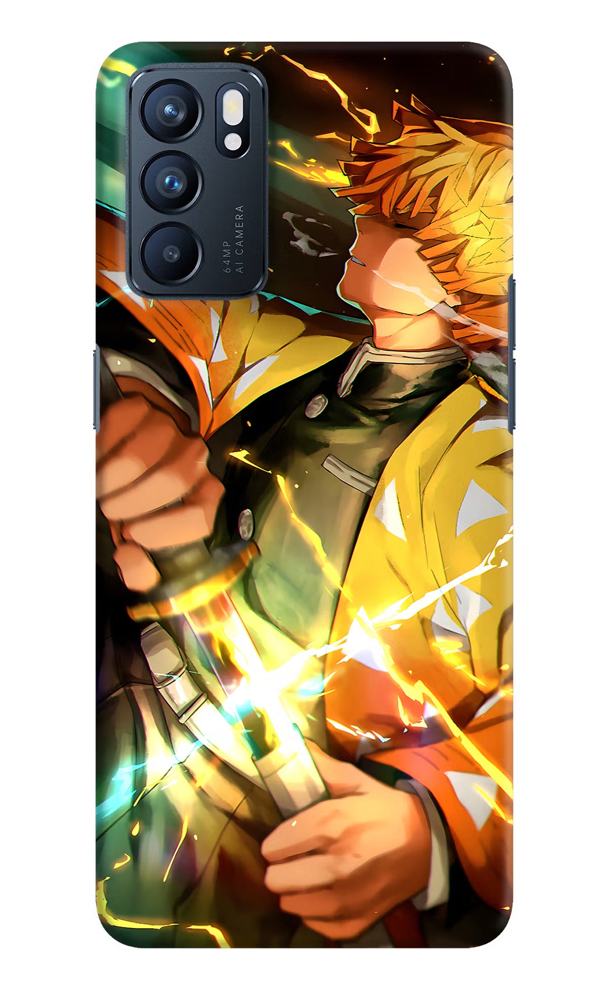 Demon Slayer Oppo Reno6 5G Hard Case Back Cover by Casekaro