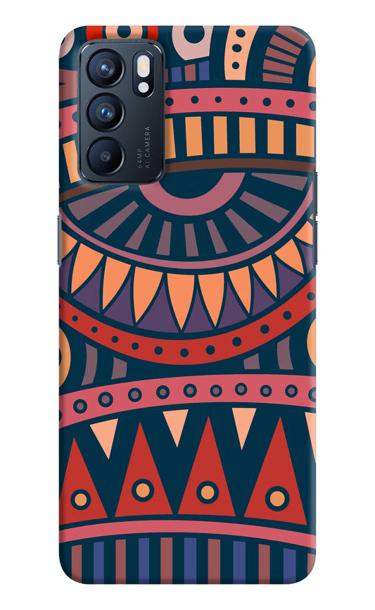 African Culture Design Oppo Reno6 5G Hard Case Back Cover by Casekaro