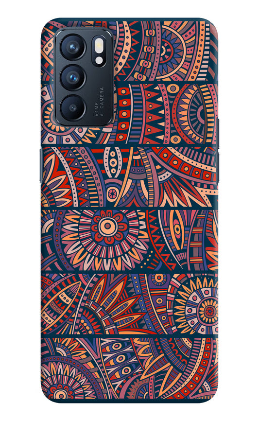 African Culture Design Oppo Reno6 5G Hard Case Back Cover by Casekaro