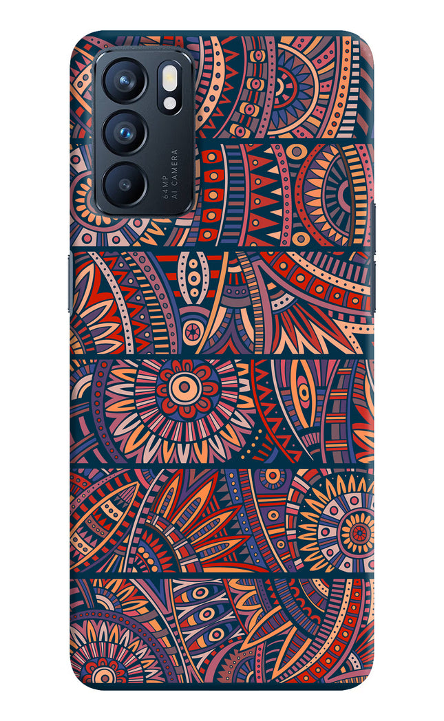 African Culture Design Oppo Reno6 5G Hard Case Back Cover by Casekaro