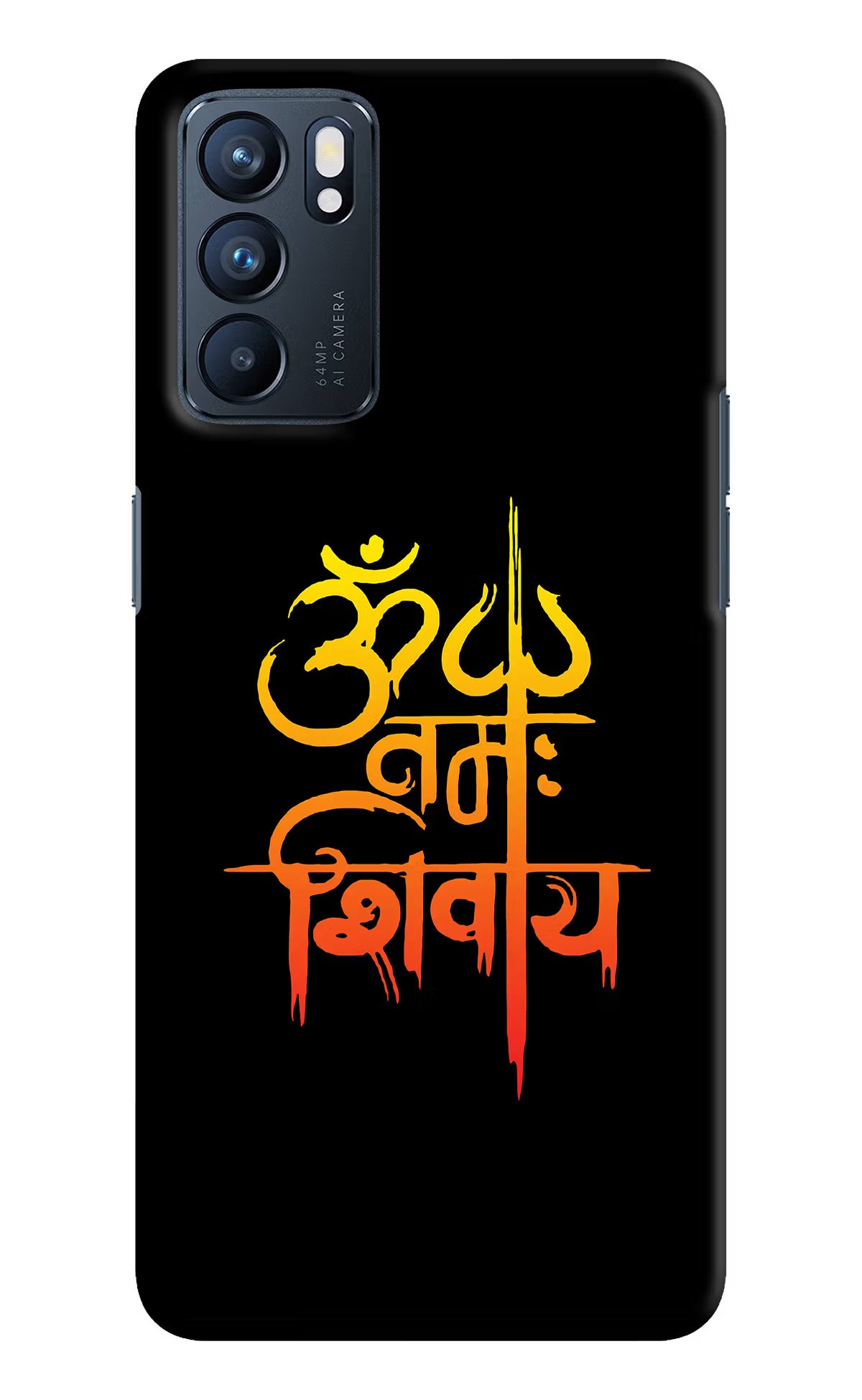 Om Namah Shivay Oppo Reno6 5G Hard Case Back Cover by Casekaro