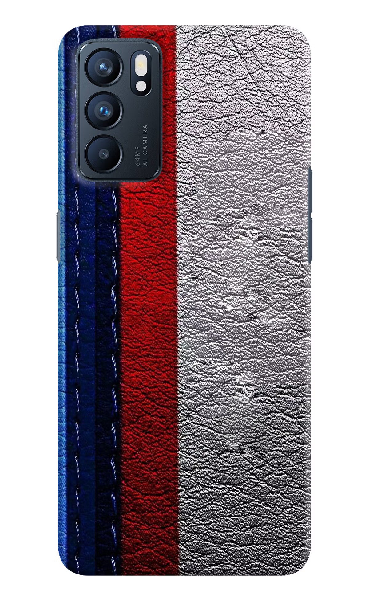 BMW Stripes Oppo Reno6 5G Hard Case Back Cover by Casekaro