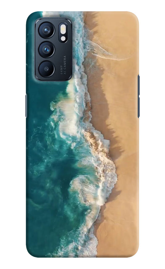 Ocean Beach Oppo Reno6 5G Hard Case Back Cover by Casekaro