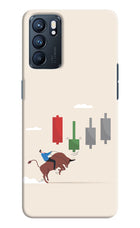 Bull Trading Momentum Oppo Reno6 5G Hard Case Back Cover by Casekaro