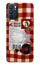 Queen of Disaster Oppo Reno6 5G Hard Case Back Cover by Casekaro