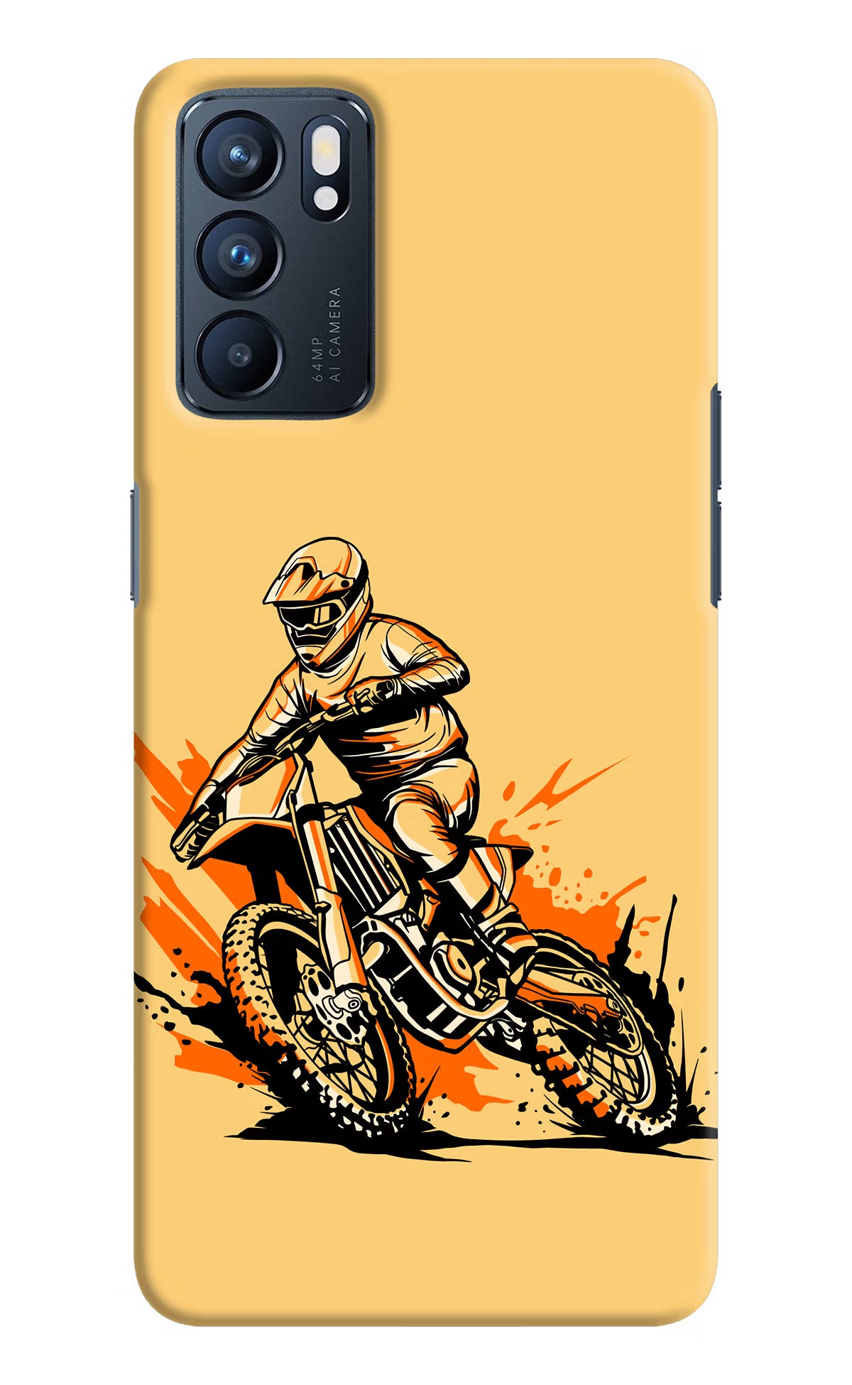 Off-Road Fury Oppo Reno6 5G Hard Case Back Cover by Casekaro