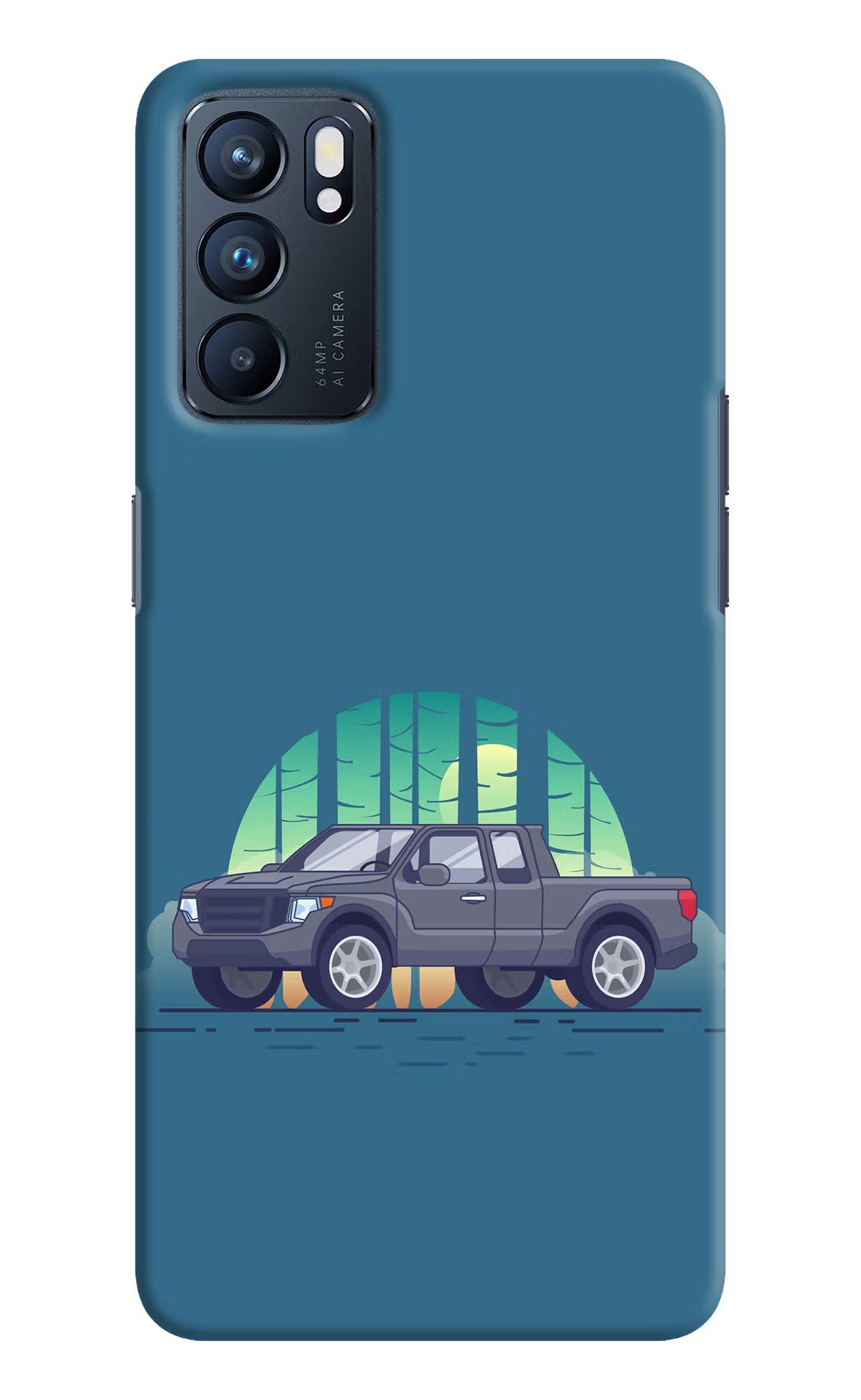 Retro Garage Vibe Oppo Reno6 5G Hard Case Back Cover by Casekaro