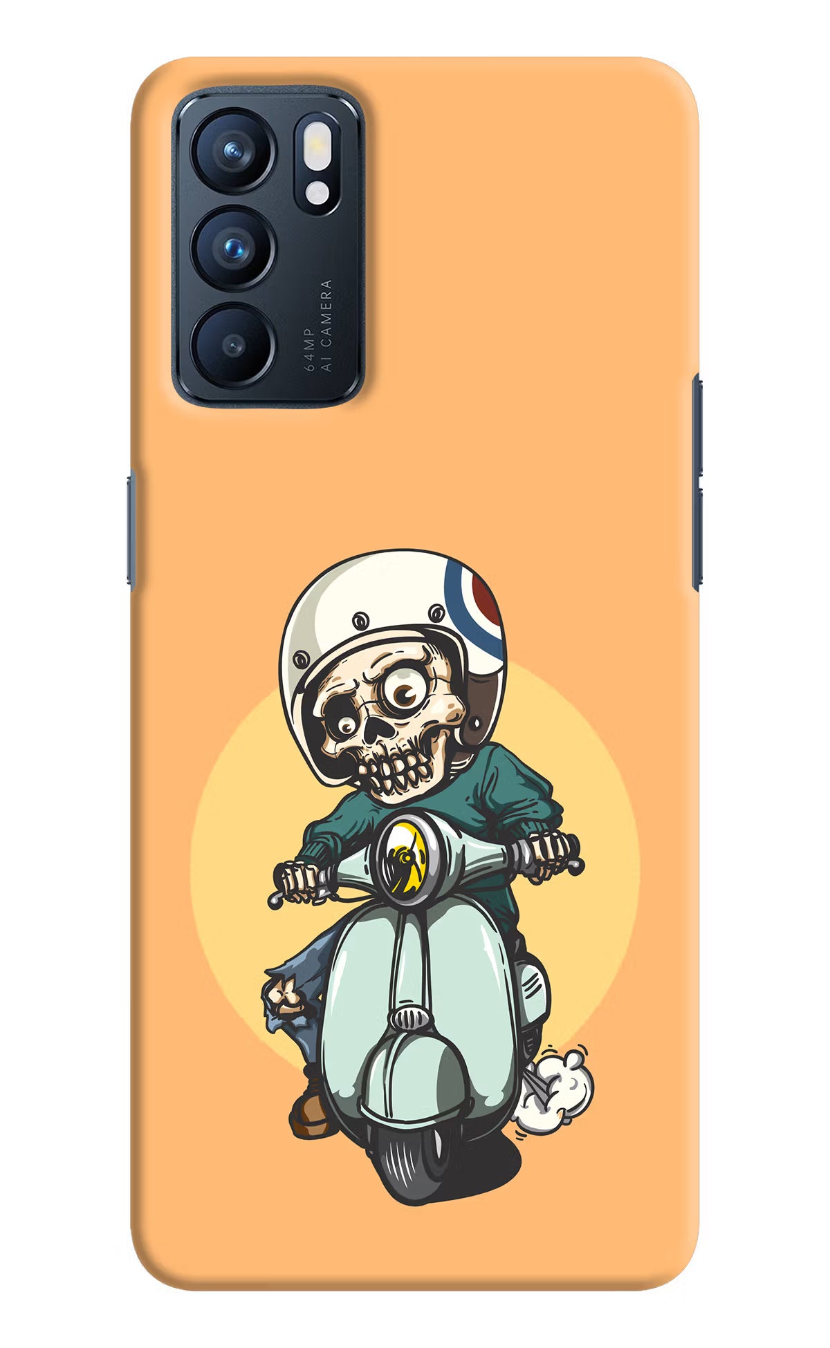 Undead Biker Oppo Reno6 5G Hard Case Back Cover by Casekaro