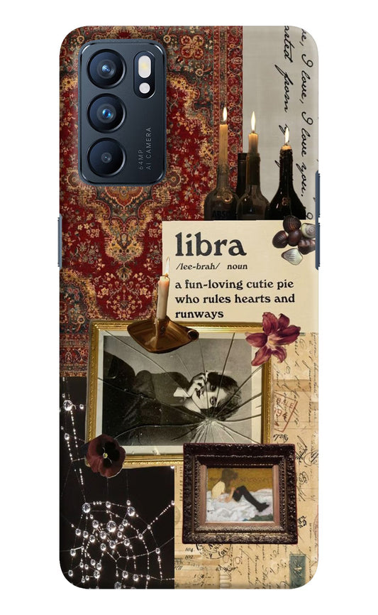 Libra Zodiac Oppo Reno6 5G Hard Case Back Cover by Casekaro