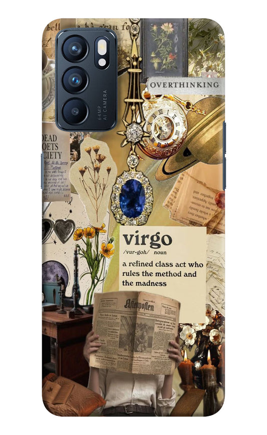 Virgo Zodiac Oppo Reno6 5G Hard Case Back Cover by Casekaro