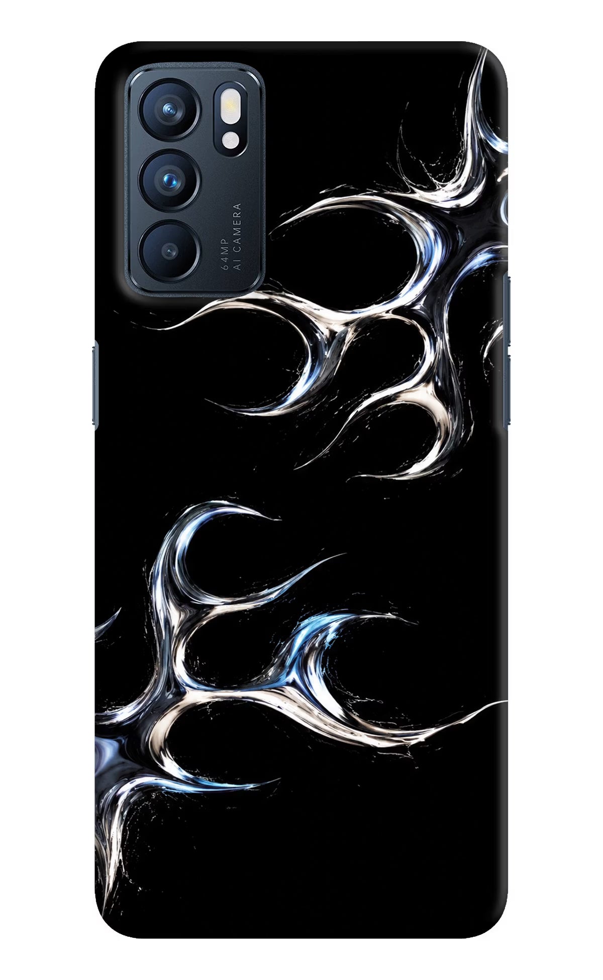 Chrome Tribal Oppo Reno6 5G Hard Case Back Cover by Casekaro