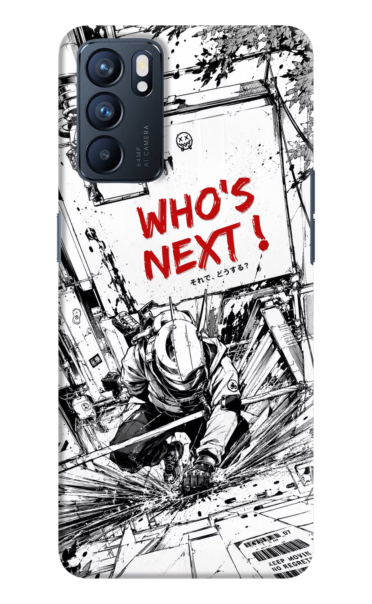 Who's Next Oppo Reno6 5G Hard Case Back Cover by Casekaro