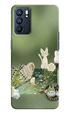 Aesthetic anime Oppo Reno6 5G Hard Case Back Cover by Casekaro