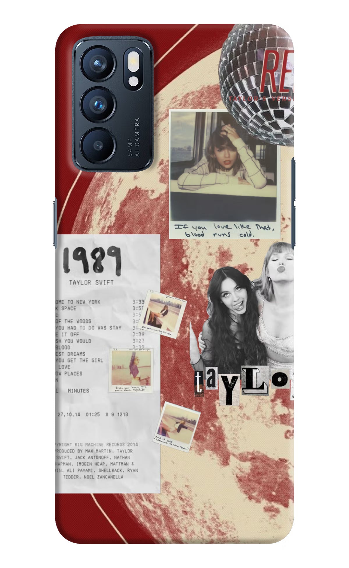 Taylor Swift Oppo Reno6 5G Back Cover