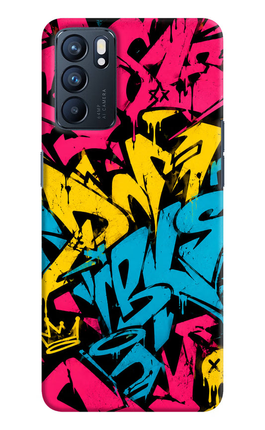 Graffiti Vibe Oppo Reno6 5G Hard Case Back Cover by Casekaro