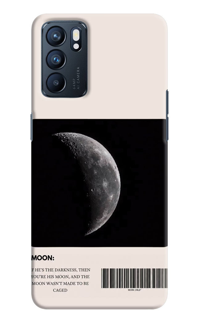 Moon Phase Oppo Reno6 5G Hard Case Back Cover by Casekaro