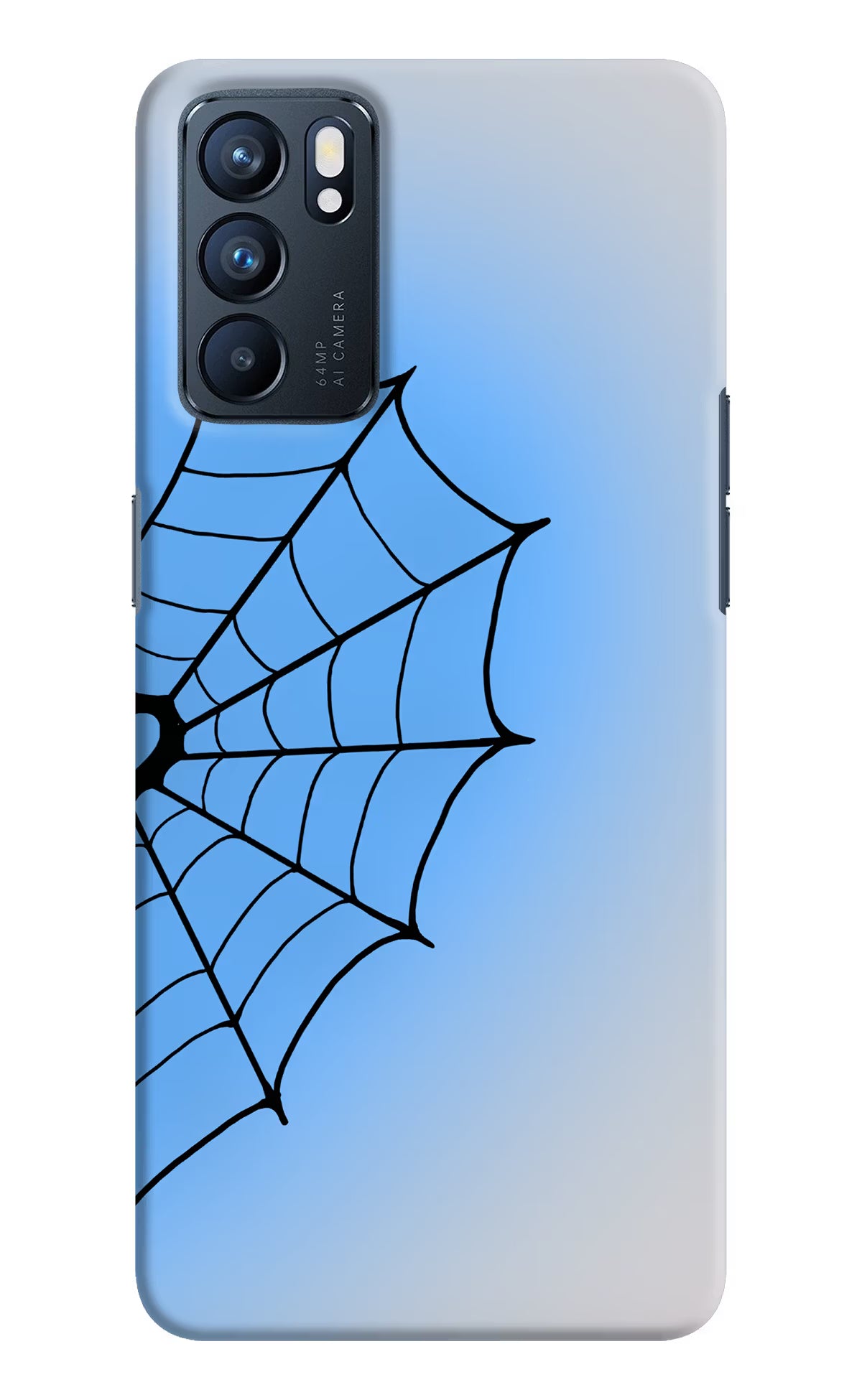 Blue Web Oppo Reno6 5G Back Cover