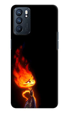 Ember Flame Oppo Reno6 5G Hard Case Back Cover by Casekaro
