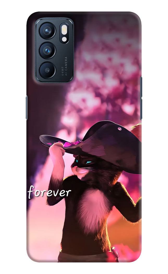 Forever Cat Oppo Reno6 5G Hard Case Back Cover by Casekaro