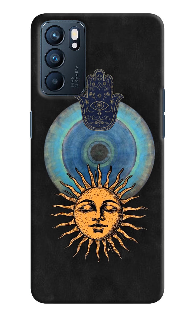 Divine Sun Oppo Reno6 5G Hard Case Back Cover by Casekaro