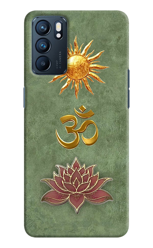 Om & Lotus Oppo Reno6 5G Back Cover