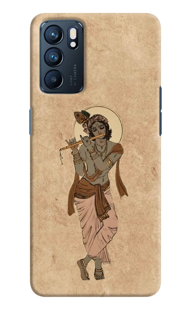 Krishna Oppo Reno6 5G Hard Case Back Cover by Casekaro